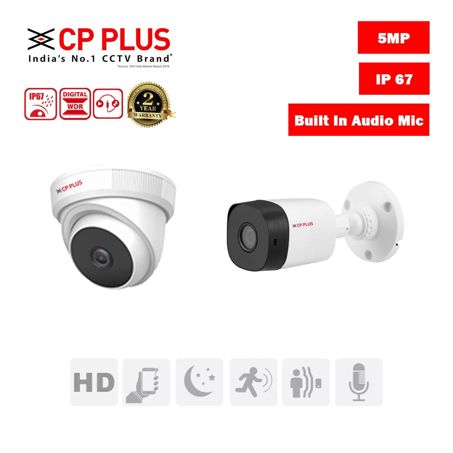 CP Plus 5MP 8 5 Bullet - Image 3