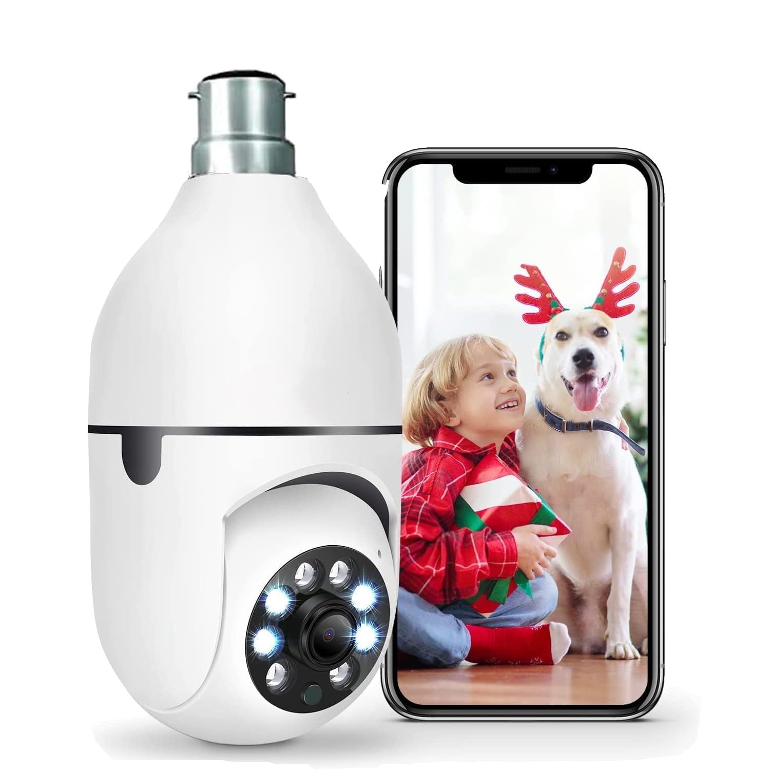 TP PLUS 3MP Full HD Smart Bulb Camera