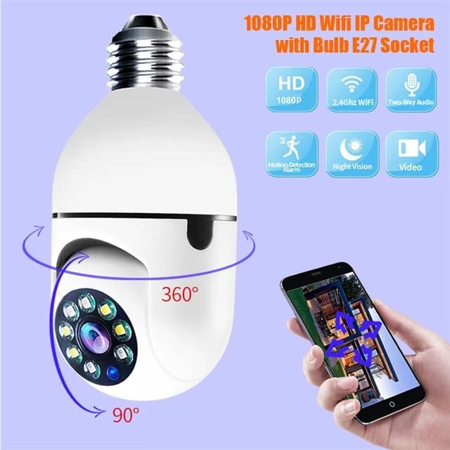 Maizic Smarthome 3 MP WiFi HD Robo Bulb CCTV Camera - Image 2